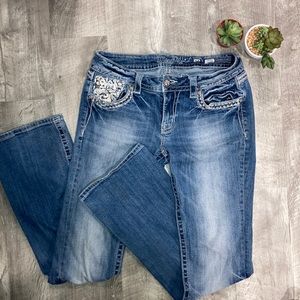 Miss Me Signature Rise Boot Cut Jeans